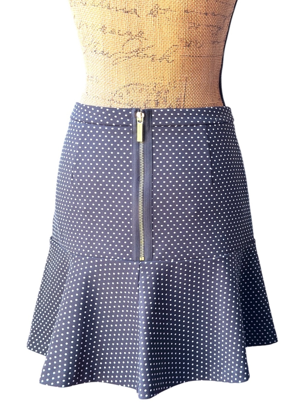 Michael Michael Kors black with white polka dot ruffled skirt Women’s size 2 | y - Picture 2 of 6